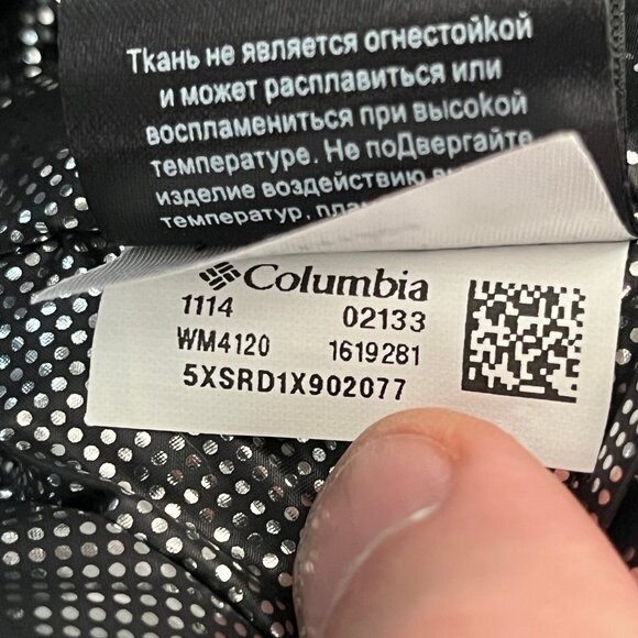 Columbia Barlow Pass 550 TurboDown Peatmoss Camo Green Coat Medium LN - Picture 13 of 13